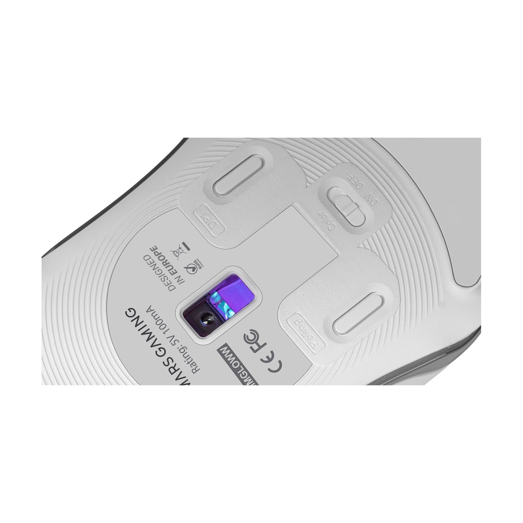 Mars Gaming MMGLOWW Gaming Mouse / Up to 12800 DPI / White