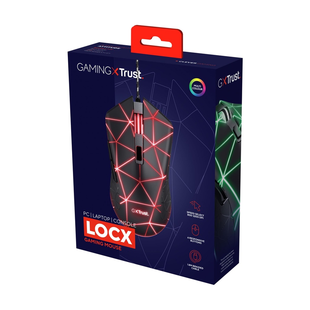 Trust Gaming GXT 133 Locx Gaming Mouse / Up to 4000 DPI
