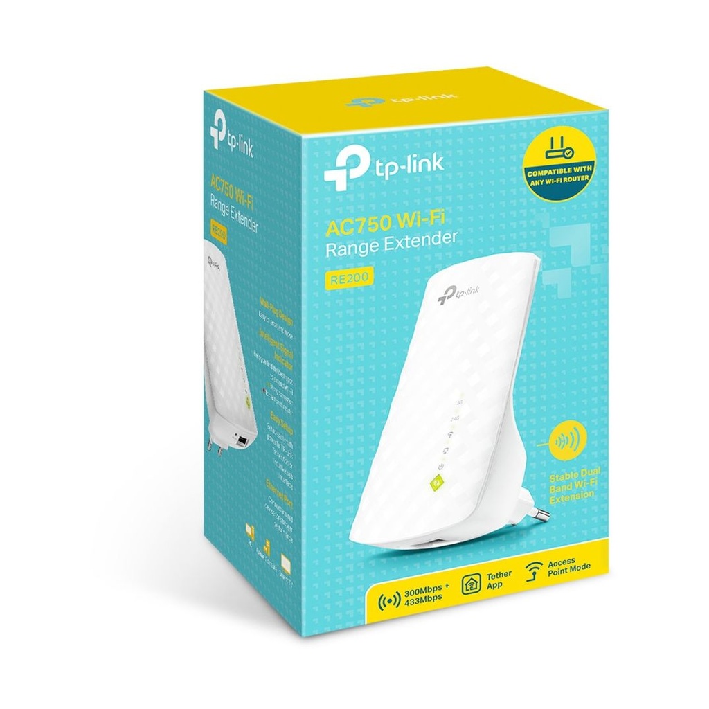 Repetidor Inalámbrico TP-Link AC750 750Mbps/ 3 Antenas Internas