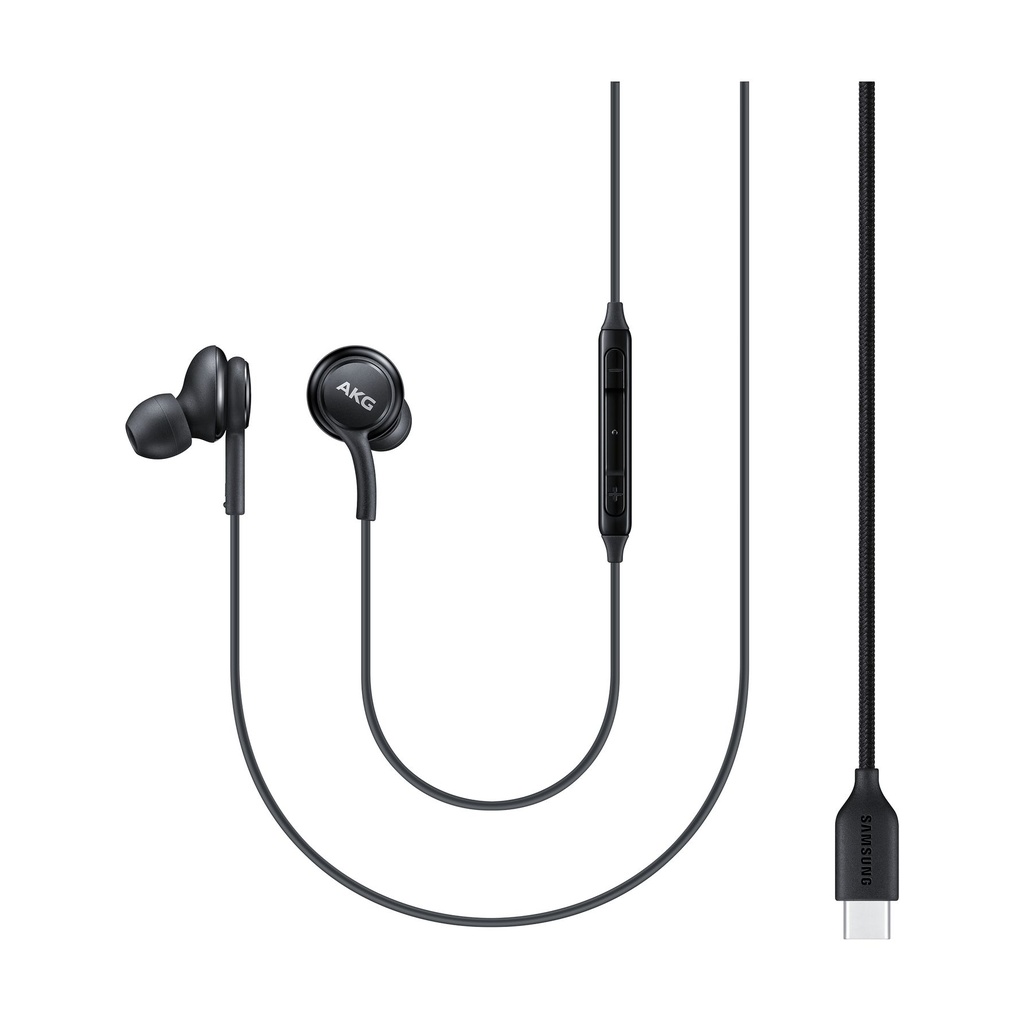SAMSUNG EARPHONES IN-EAR CABLE USB-C MICROPHONE VOL. CONTROL BLACK BY AKG EO-IC100BBEGEU