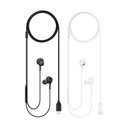 SAMSUNG EARPHONES IN-EAR CABLE USB-C MICROPHONE VOL. CONTROL BLACK BY AKG EO-IC100BBEGEU