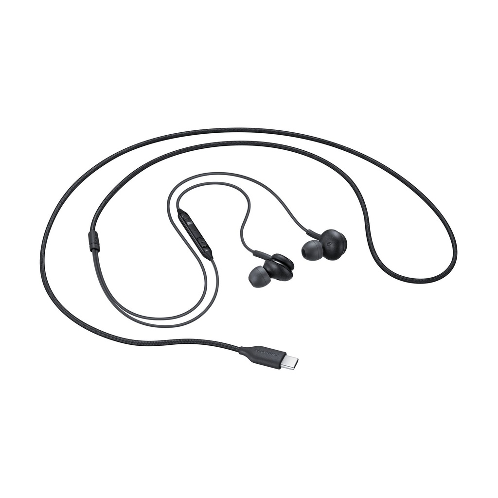 SAMSUNG EARPHONES IN-EAR CABLE USB-C MICROPHONE VOL. CONTROL BLACK BY AKG EO-IC100BBEGEU