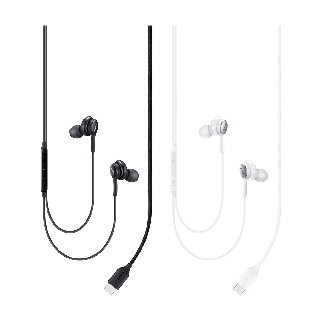 SAMSUNG EARPHONES IN-EAR CABLE USB-C MICROPHONE VOL. CONTROL WHITE BY AKG EO-IC100BWEGEU
