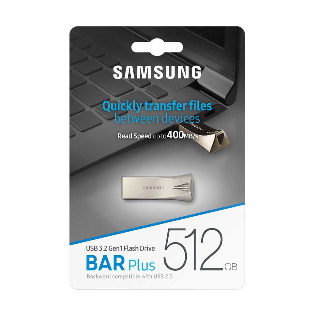 Samsung Bar Plus 512GB USB 3.1 Champaign Silver