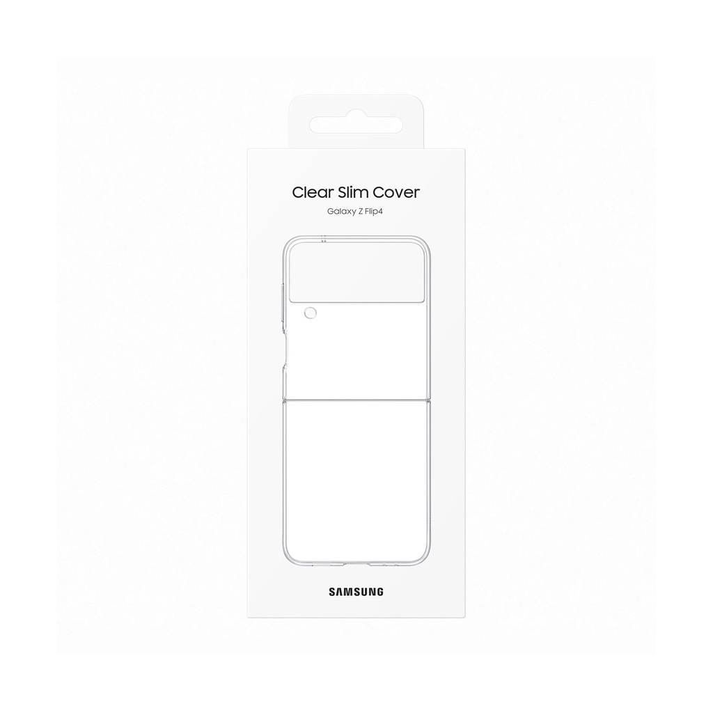 Samsung Clear Slim Cover Transparent, für Galaxy Z Flip4, EF-QF721CTEGWW