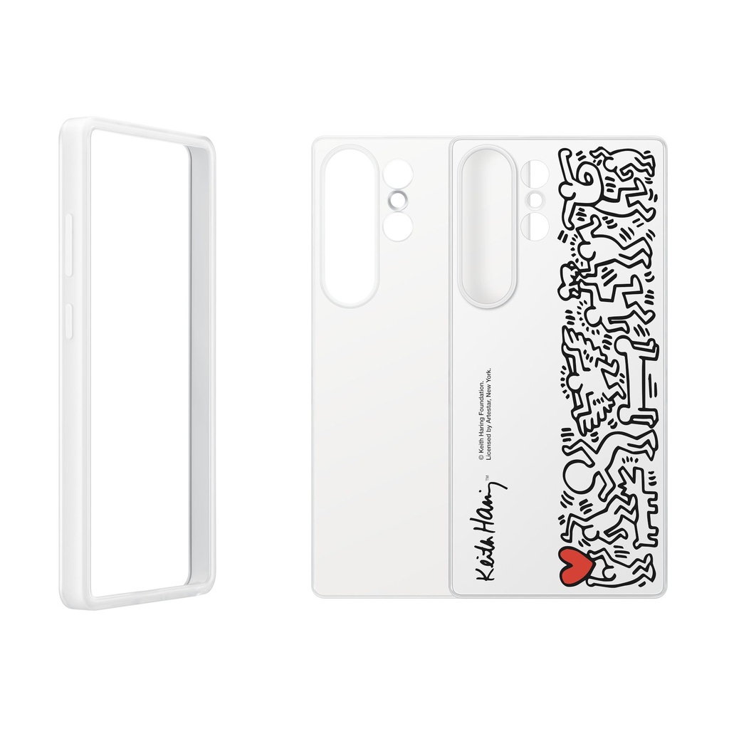 Samsung Flipsuit Case Keith Haring White, für Samsung Galaxy S25 Ultra, EF-MS938CWEGWW