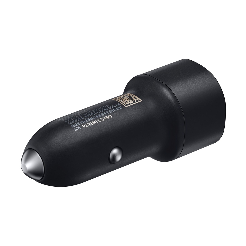 Samsung KFZ-Schnellladegerät mit 2 USB und 2-in-1 Datenkabel Black, EP-L1100WB, 15W
