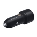 Samsung KFZ-Schnellladegerät mit 2 USB und 2-in-1 Datenkabel Black, EP-L1100WB, 15W