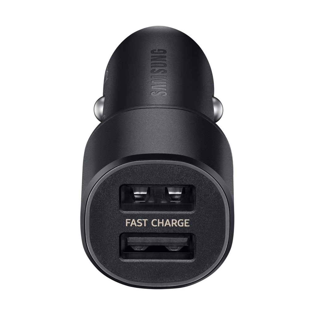 Samsung KFZ-Schnellladegerät mit 2 USB und 2-in-1 Datenkabel Black, EP-L1100WB, 15W