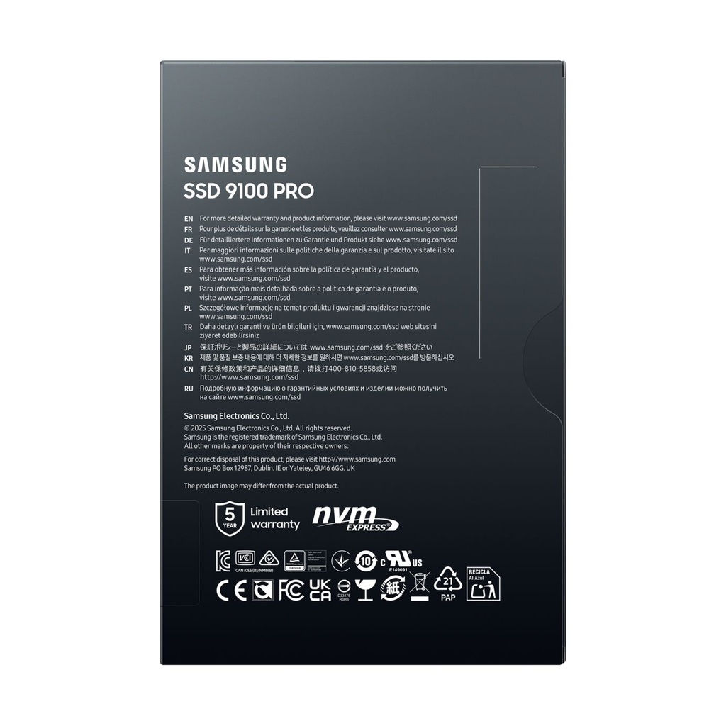 Samsung MZ-VAP1T0, 1 TB, M.2, 14700 MB/s