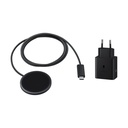 Samsung Magnet Wireless Charger 25 Watt con adaptador 45 W Dark Gray, EP-P2900TB