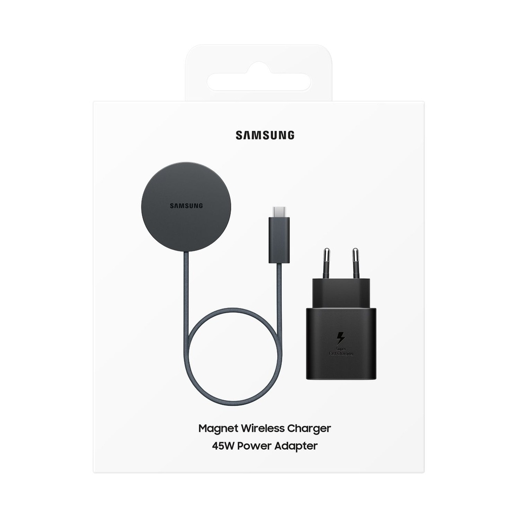 Samsung Magnet Wireless Charger 25 Watt con adaptador 45 W Dark Gray, EP-P2900TB