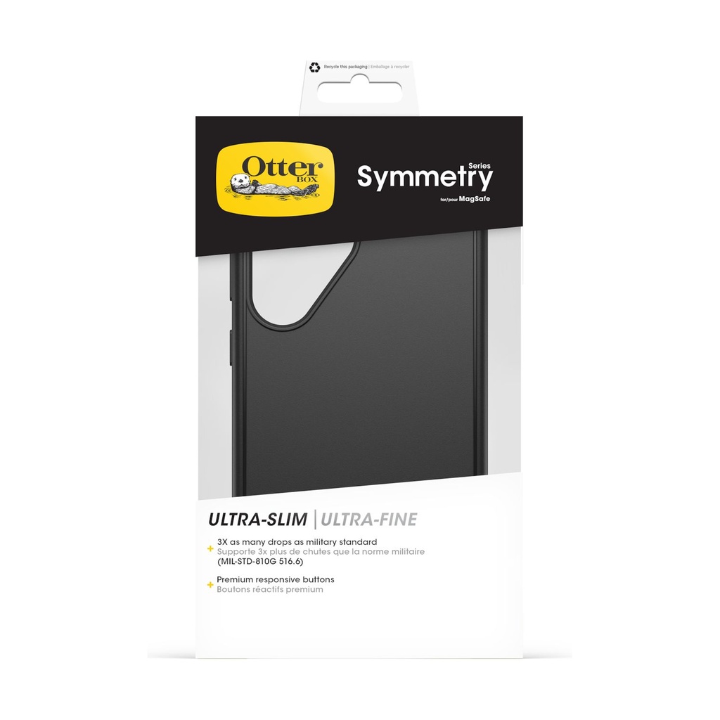 Samsung OtterBox Symmetry Magnet Case by Otterbox Black, für Galaxy S25, Ultra GP-FPS938OBHBW