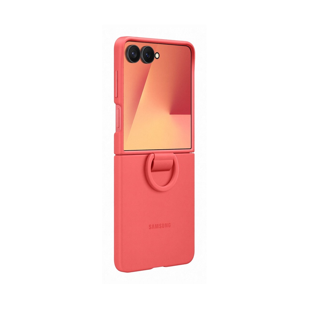 Samsung Silicone Case with Ring Red, für Samsung Galaxy Flip7, EF-PF766TREGWW