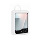 Samsung Silicone Case with Ring Weiss, für Samsung Galaxy Flip6 / Flip7 FE, EF-PF741TWEGWW