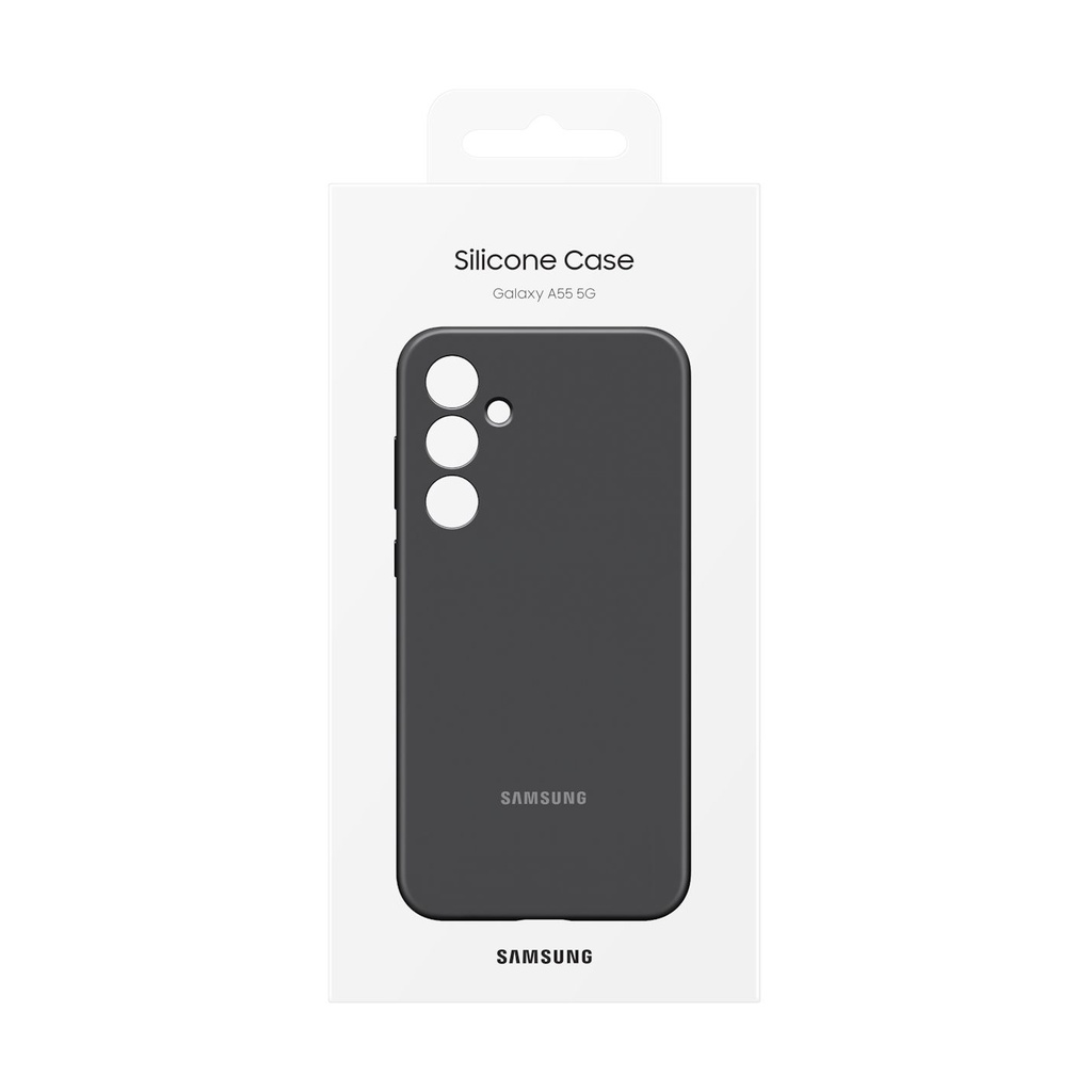 Samsung Silicone Cover Black, für Samsung Galaxy A55 5G, EF-PA556TBEGWW