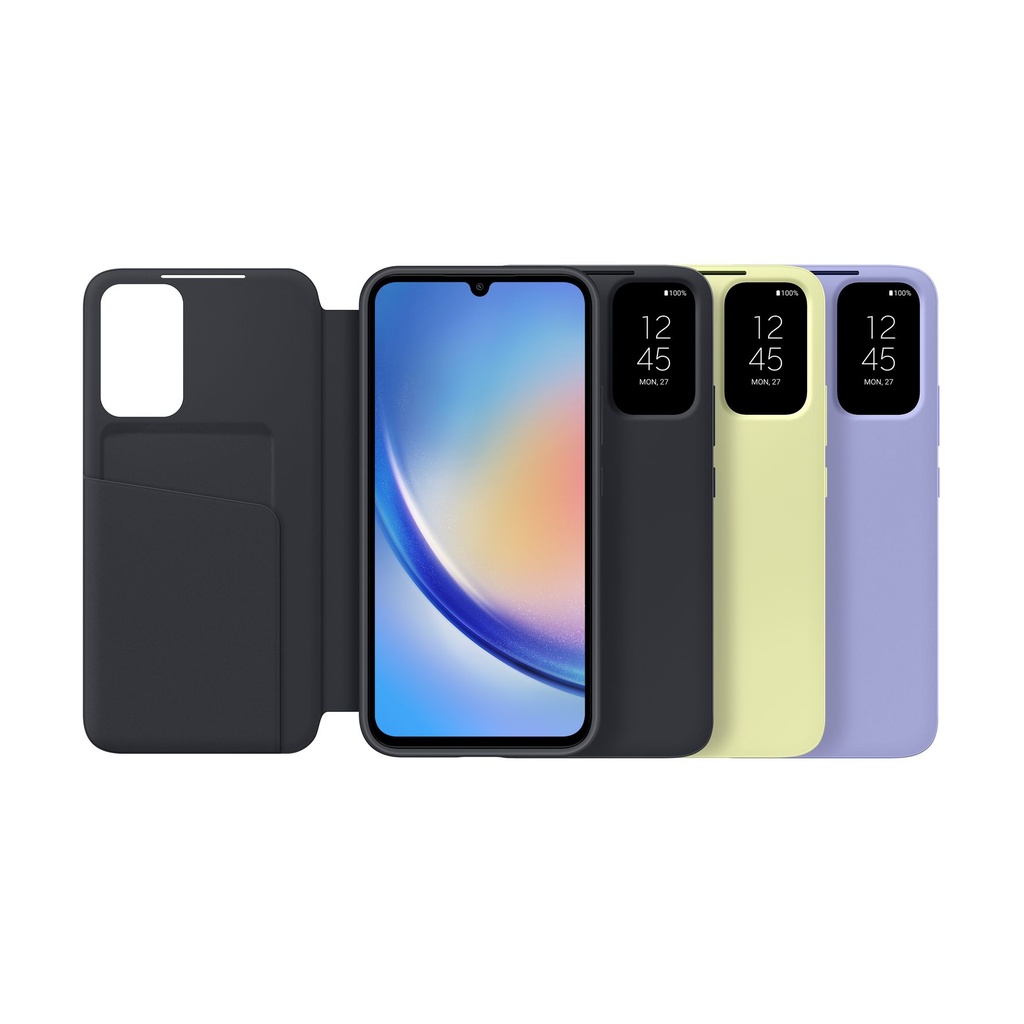 Samsung Smart View Wallet Cover Black, für Galaxy A34 5G, EF-ZA346CBEGWW