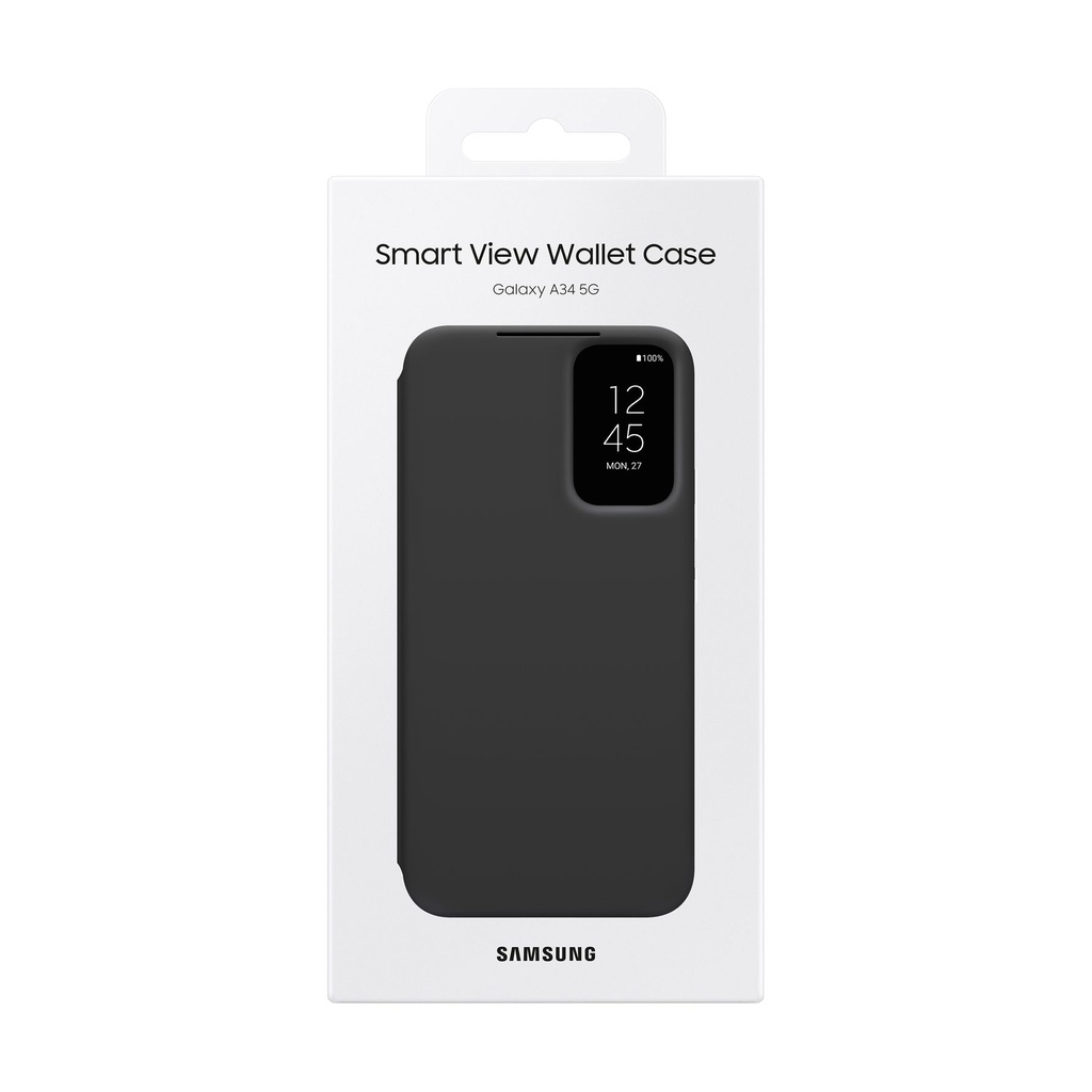 Samsung Smart View Wallet Cover Black, für Galaxy A34 5G, EF-ZA346CBEGWW
