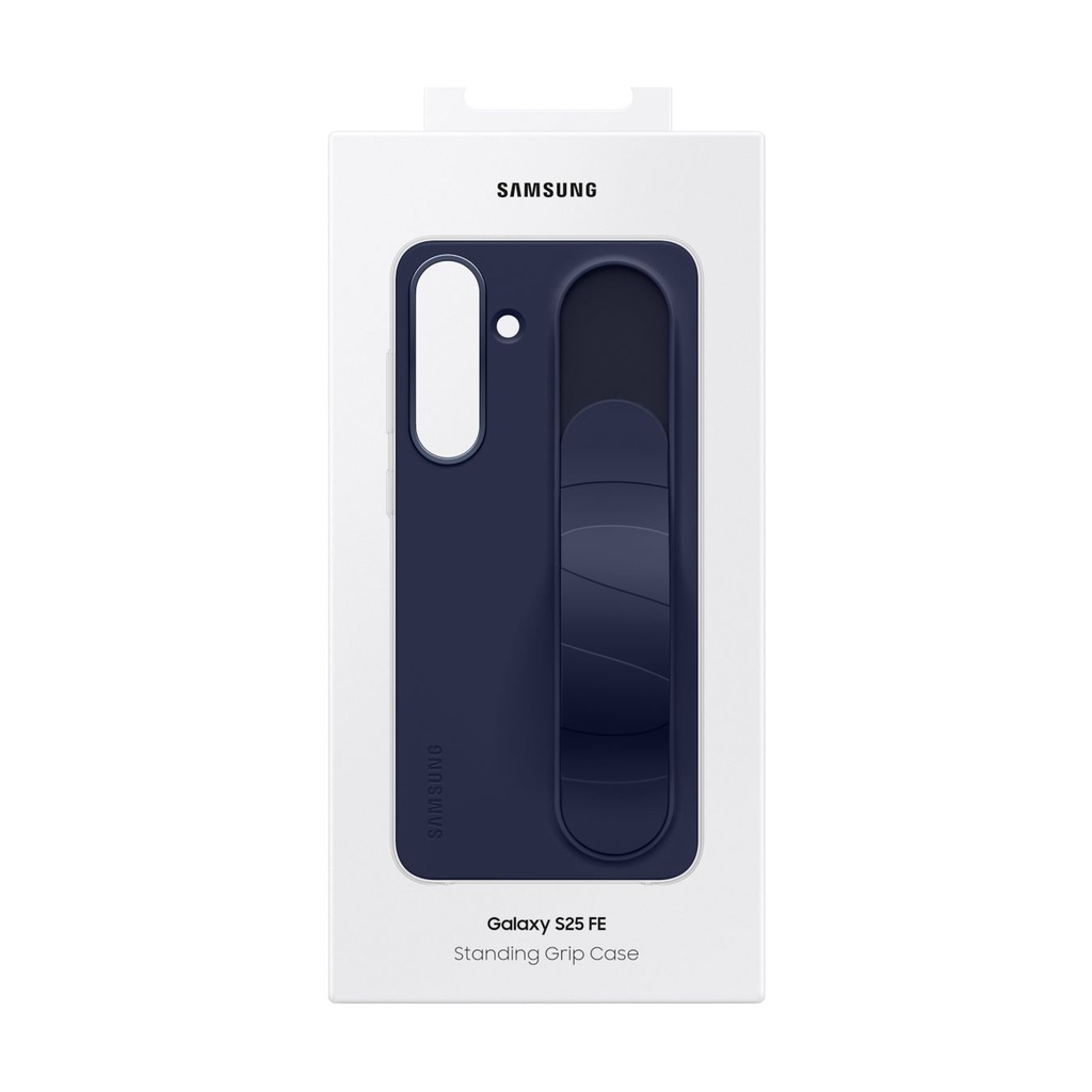Samsung Standing Grip Case Dark Blue, für Galaxy S25 FE, EF-GS731CNEGWW