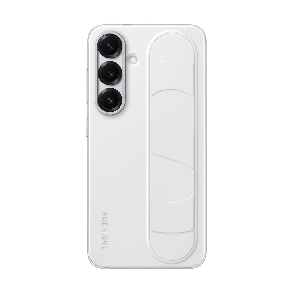 Samsung Standing Grip Case White, für Galaxy S25, EF-GS931CWEGWW