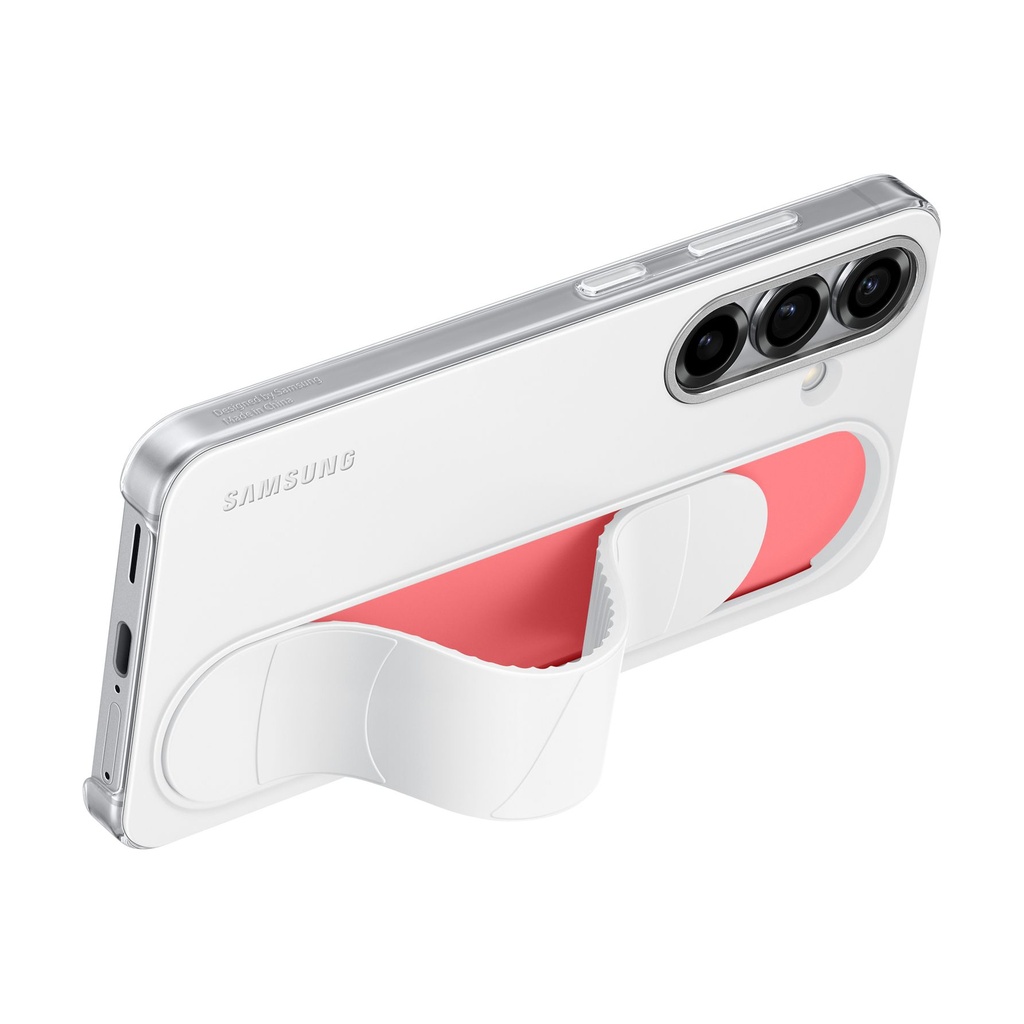 Samsung Standing Grip Case White, für Galaxy S25, EF-GS931CWEGWW