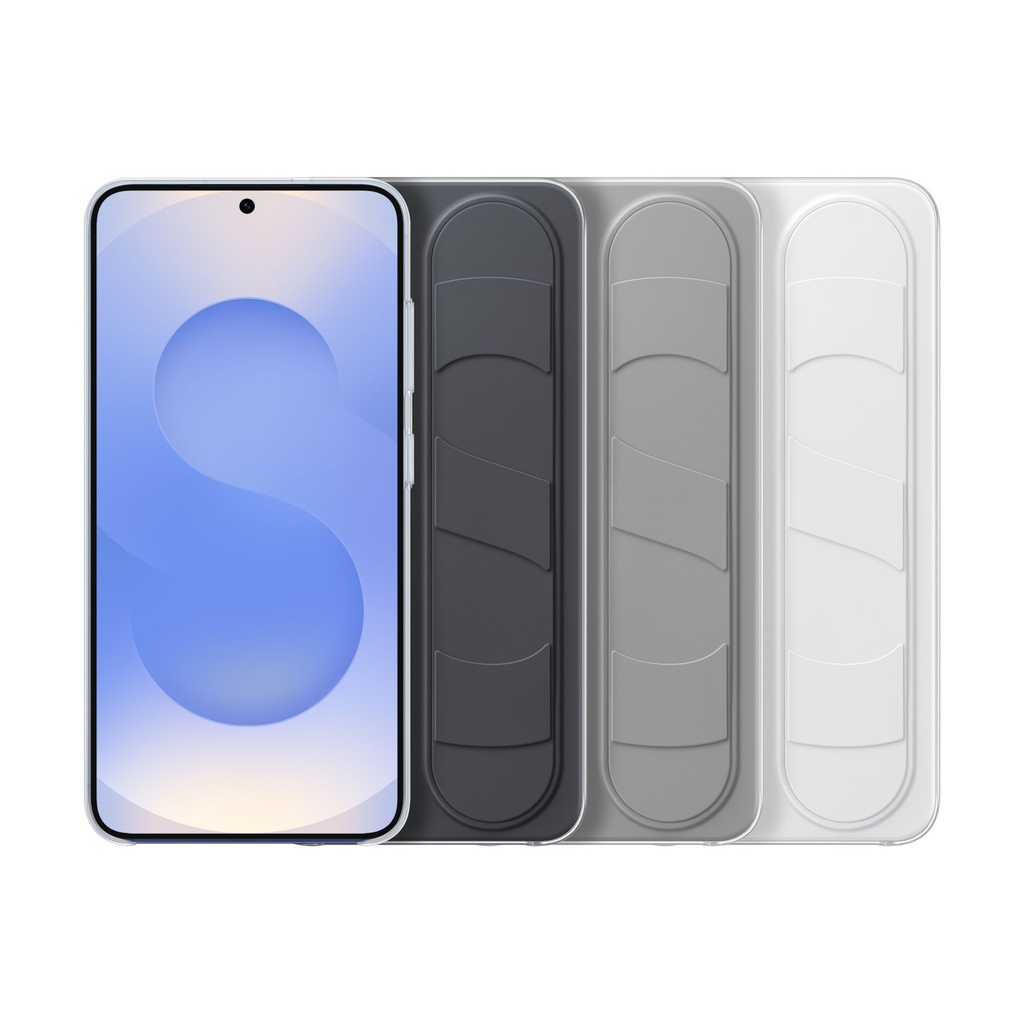 Samsung Standing Grip Case White, für Galaxy S25, EF-GS931CWEGWW