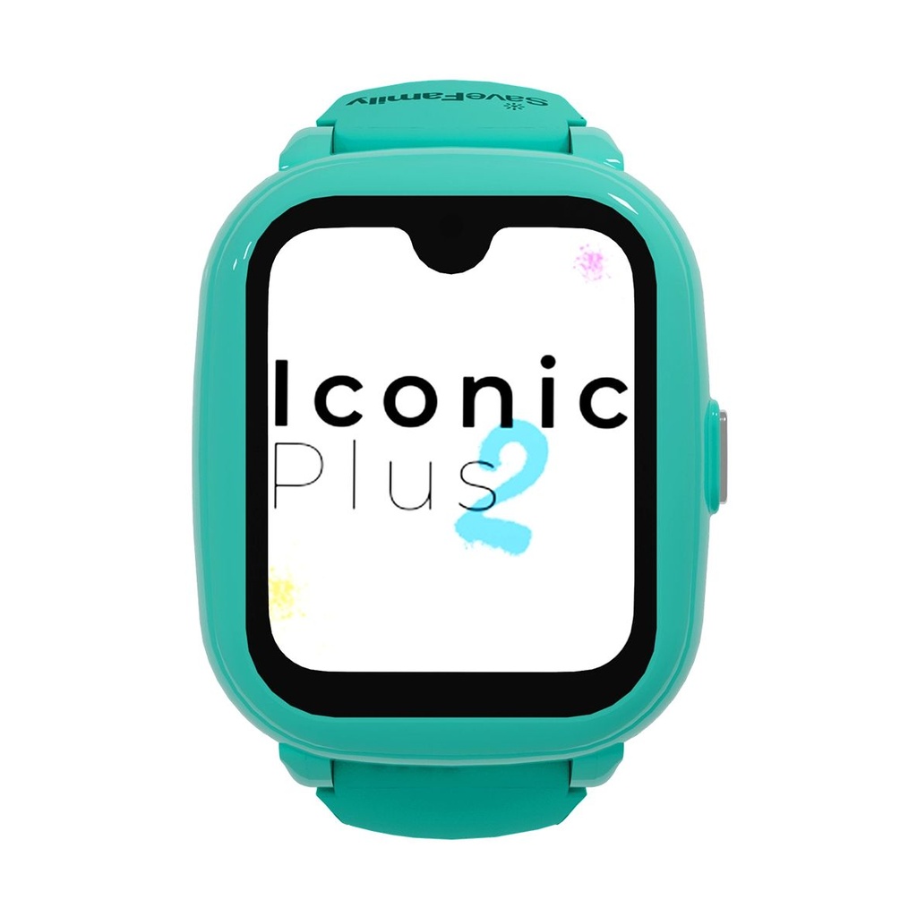 Savefamily Reloj Inteligente Smartwatch Infantil Iconic Plus 2 con GPS y Llamada - IP67 - Bateria 850mAh - IA - Color Menta