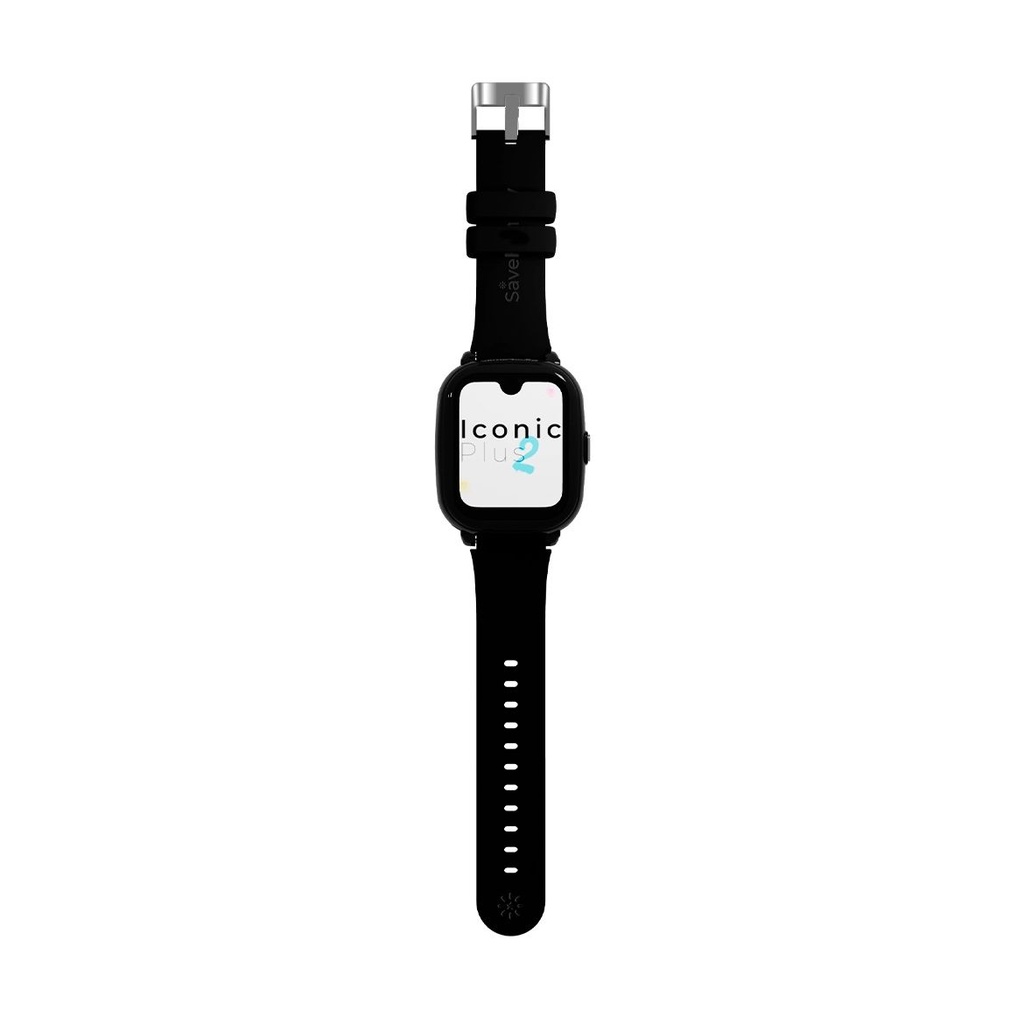 Savefamily Reloj Inteligente Smartwatch Infantil Iconic Plus 2 con GPS y Llamada - IP67 - Bateria 850mAh - IA - Color Negro