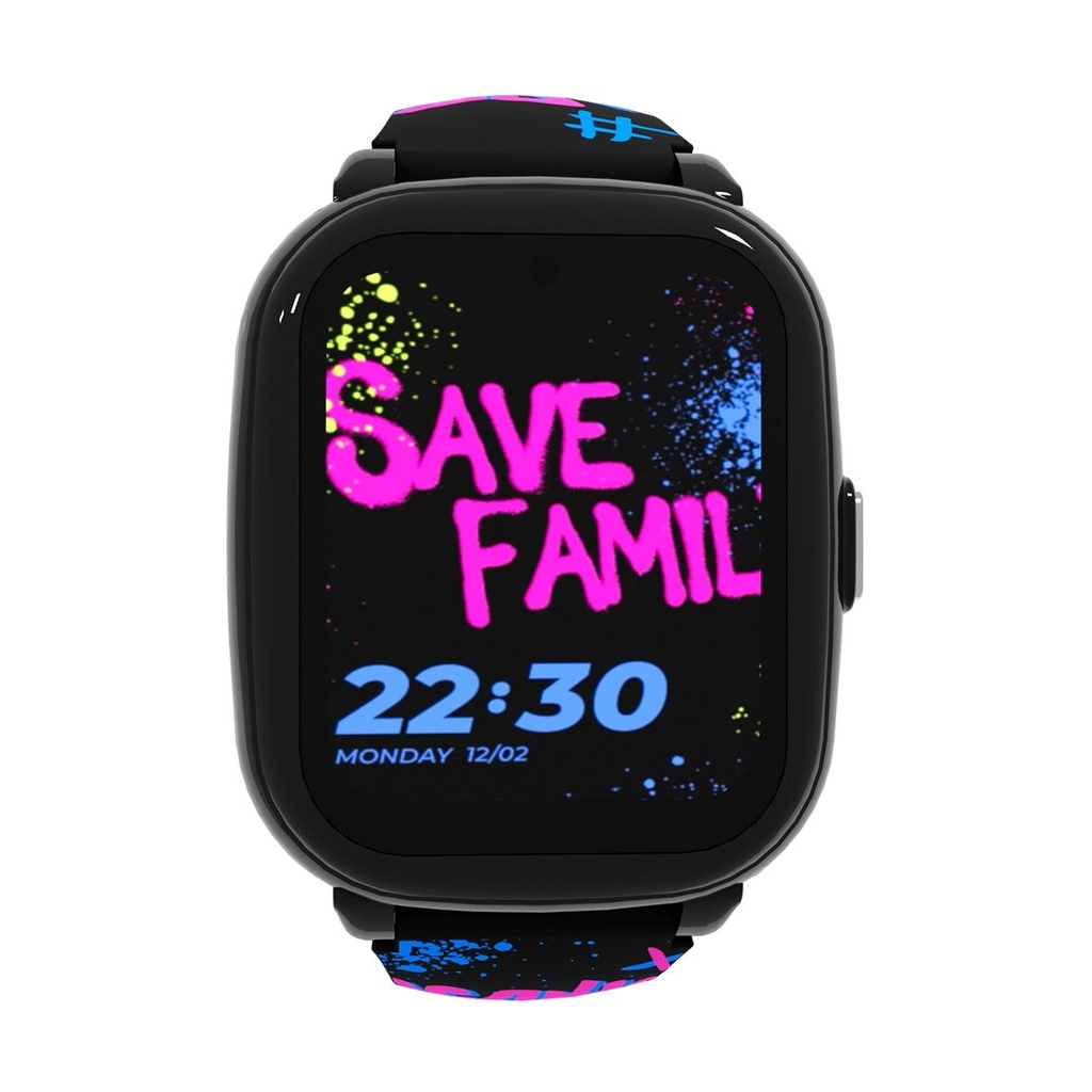 Savefamily Reloj Inteligente Smartwatch Infantil Iconic Plus 2 con GPS y Llamada - IP67 - Bateria 850mAh - IA - Color Street