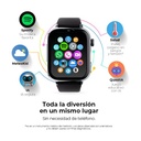 Savefamily Reloj Inteligente Smartwatch Infantil SaveWatch Plus 2 - Pantalla Amoled - Carcasa Blanca - Correa Silicona Negra