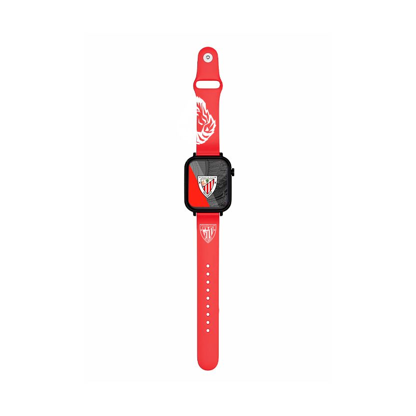 Savefamily Reloj Inteligente Smartwatch Infantil Savewatch Plus Edicion Athletic Club con GPS y Llamada - Correa Silicona Roja