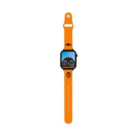 Savefamily Reloj Inteligente Smartwatch Infantil Savewatch Plus Edicion Valencia C.F. con GPS y Llamada - Correa Silicona Naranja
