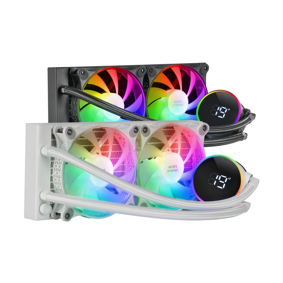 Sistema de Refrigeración Líquida Mars Gaming ML-LCD240/ Blanco