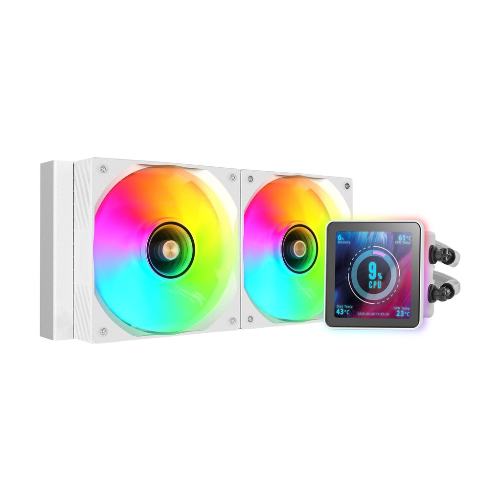 Sistema de Refrigeración Líquida Mars Gaming ML-VISIONPRO240/ Blanco