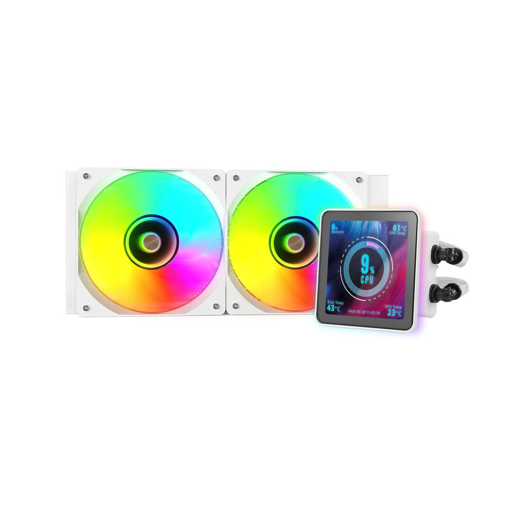 Sistema de Refrigeración Líquida Mars Gaming ML-VISIONPRO240/ Blanco