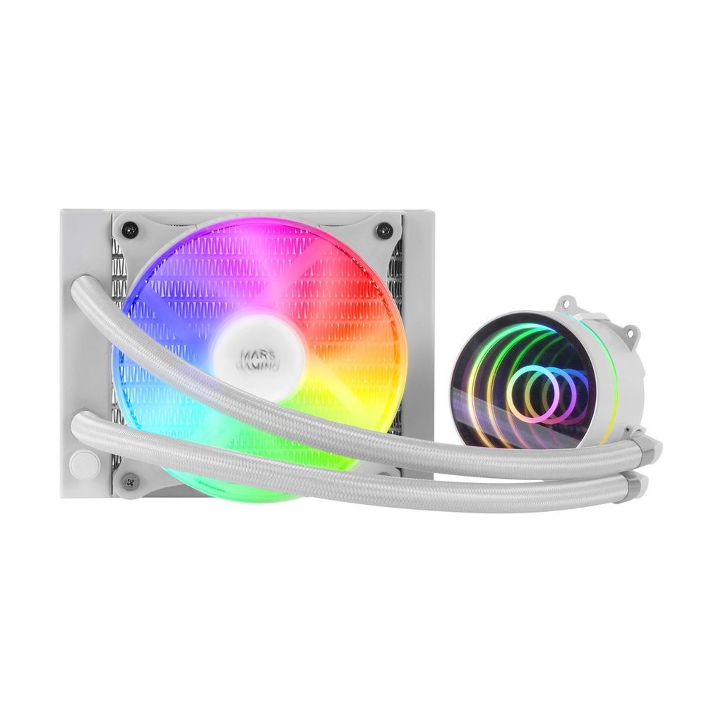 Sistema de Refrigeración Líquida Mars Gaming MLONE120/ Blanco