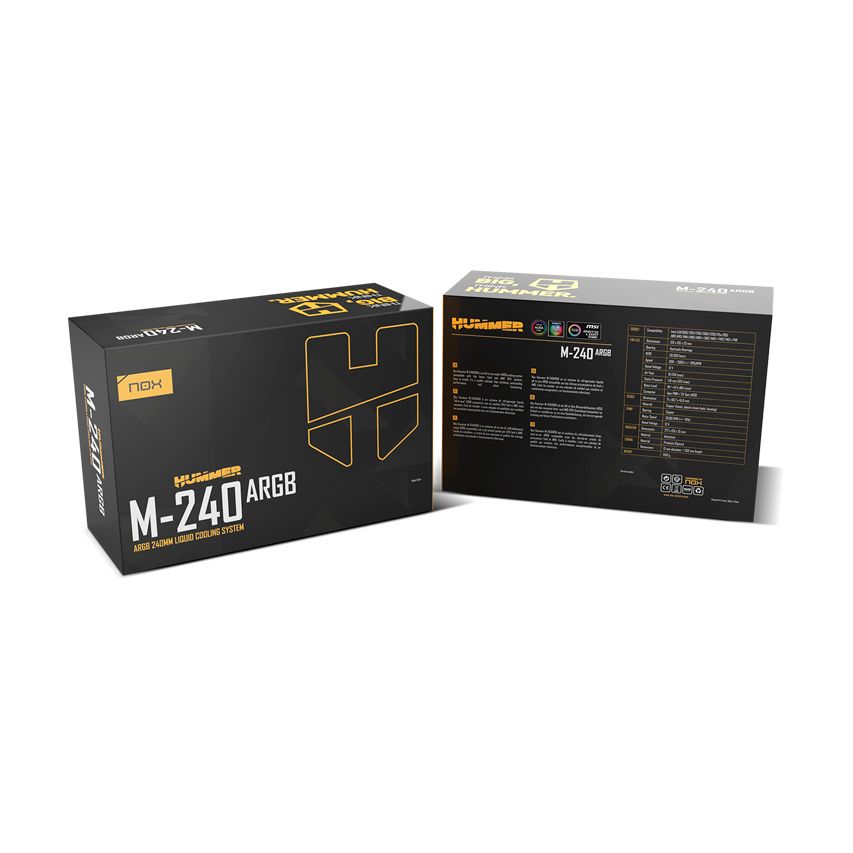 Sistema de Refrigeración Líquida Nox M-240 ARGB/ Blanco