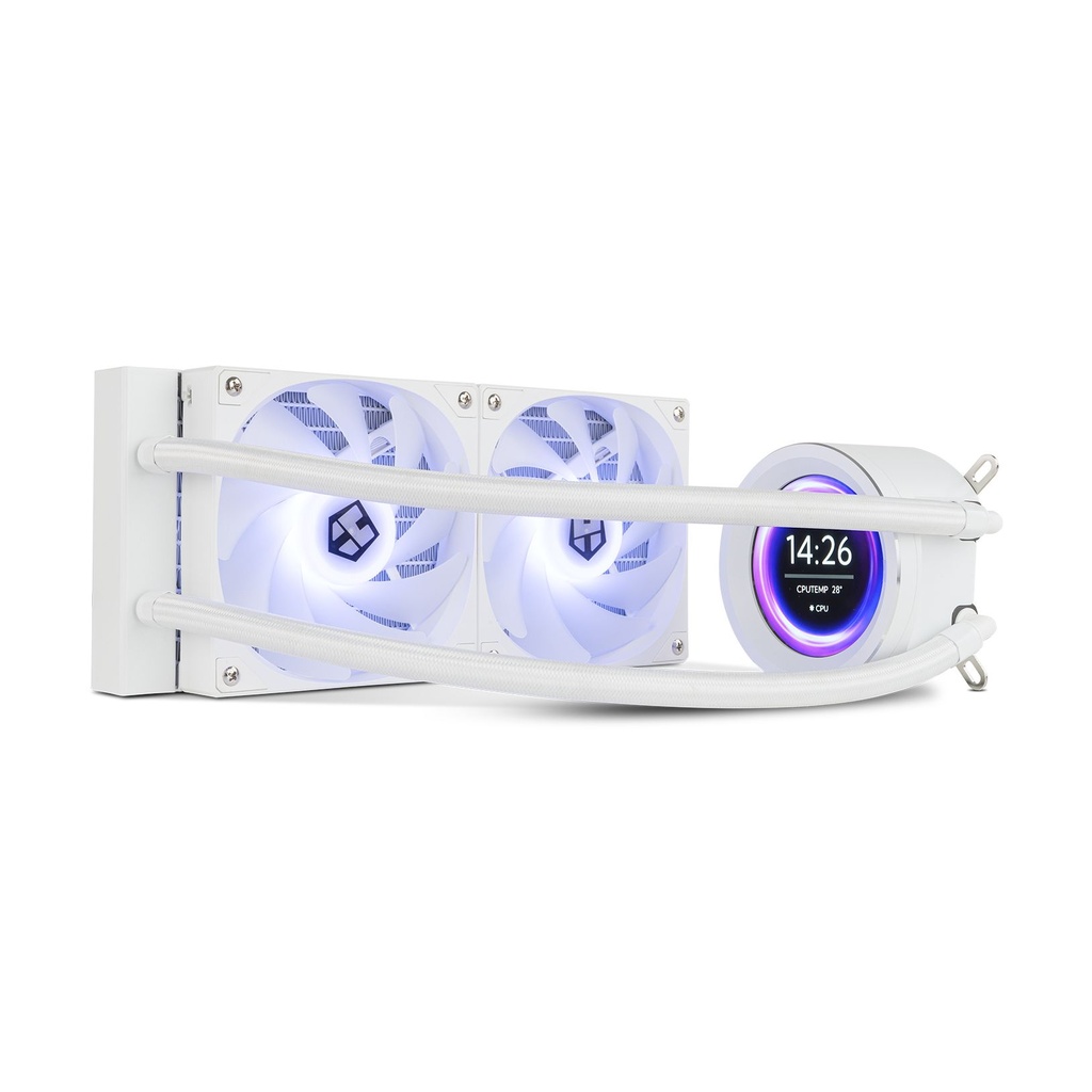 Sistema de Refrigeración Líquida Nox X-240 LCD/ Blanco