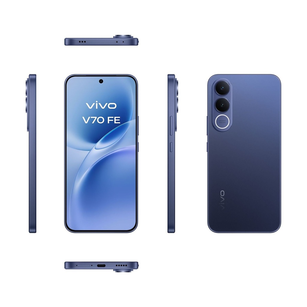 Smartphone Vivo V70 FE 8GB/ 256GB/ 6.83"/ 5G/ Azul/ Incluye Cargador + Auriculares