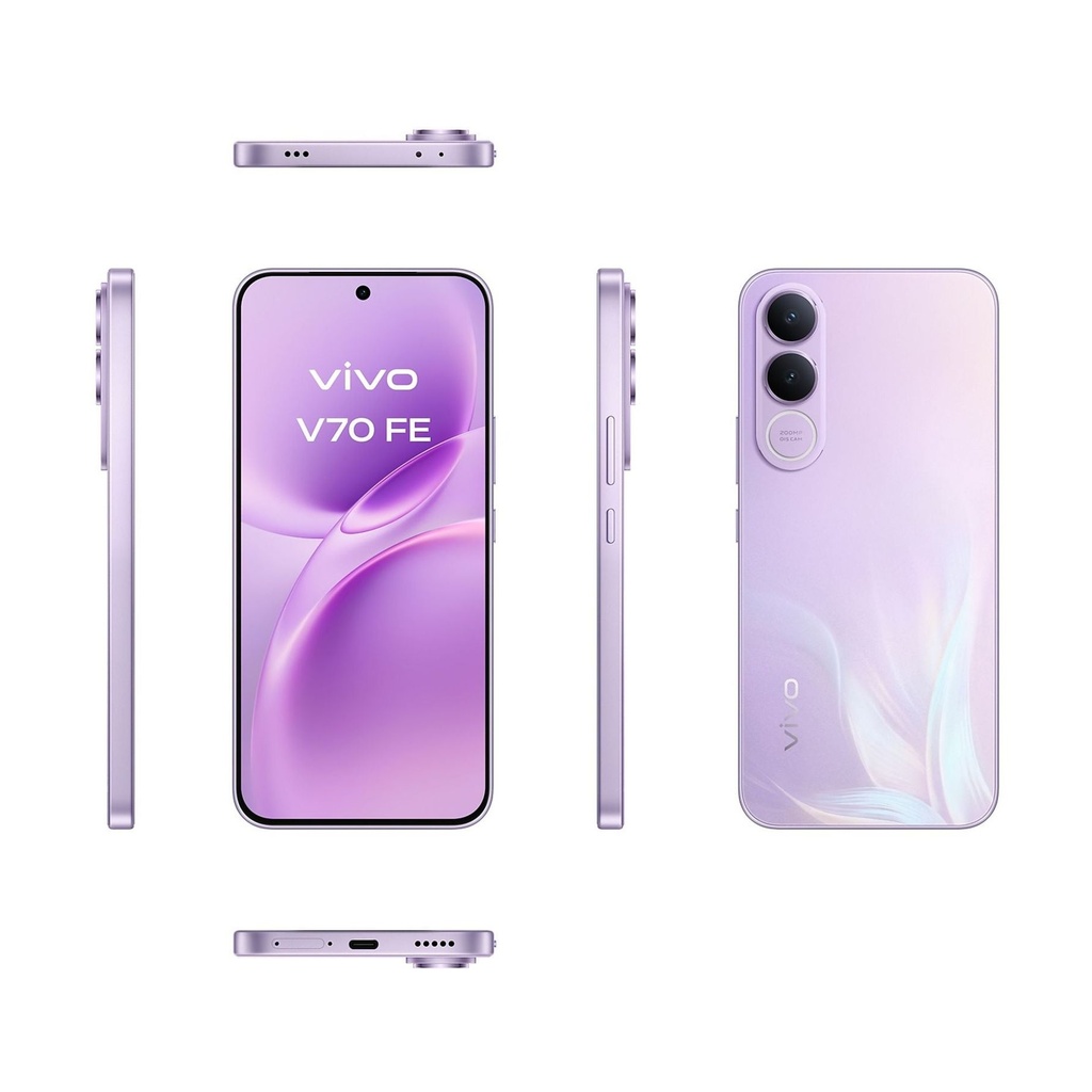 Smartphone Vivo V70 FE 8GB/ 256GB/ 6.83"/ 5G/ Púrpura/ Incluye Cargador + Auriculares