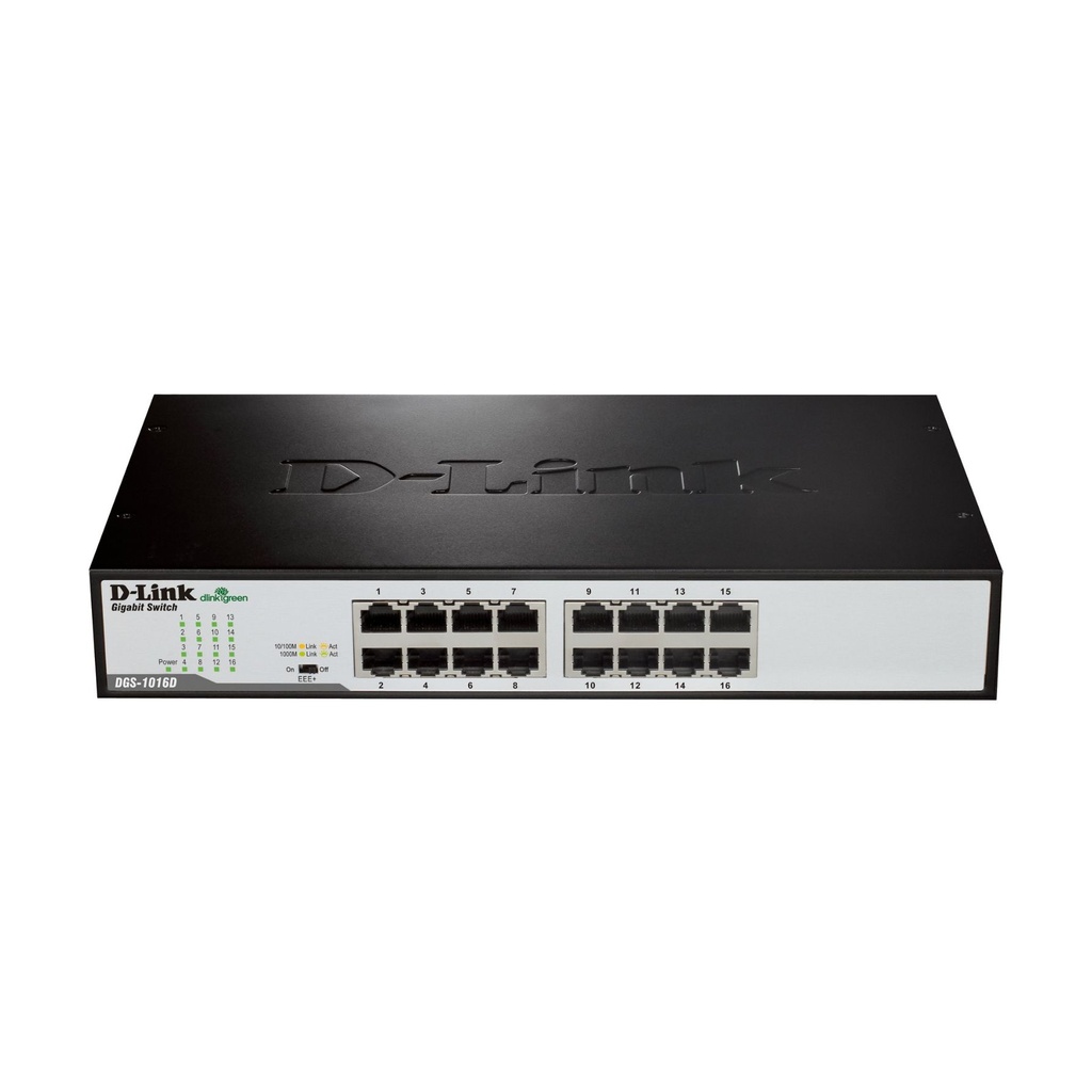 Switch D-Link DGS-1016D 16 Puertos/ RJ-45 Gigabit 10/100/1000