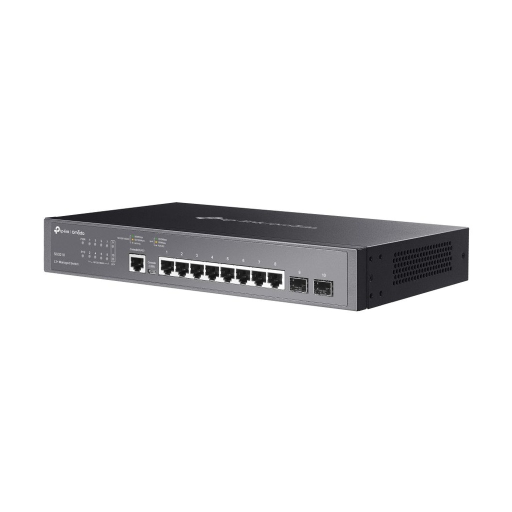 Switch Gestionable TP-Link Omada TL-SG3210 V3 10 Puertos/ RJ-45 10/100/1000/ SFP