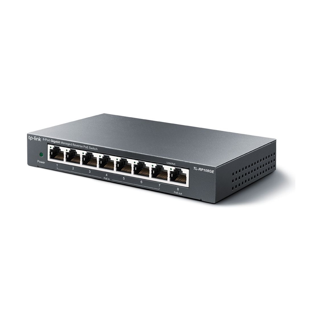 Switch TP-Link TL-RP108GE 8 Puertos/ RJ-45 10/100/1000 PoE