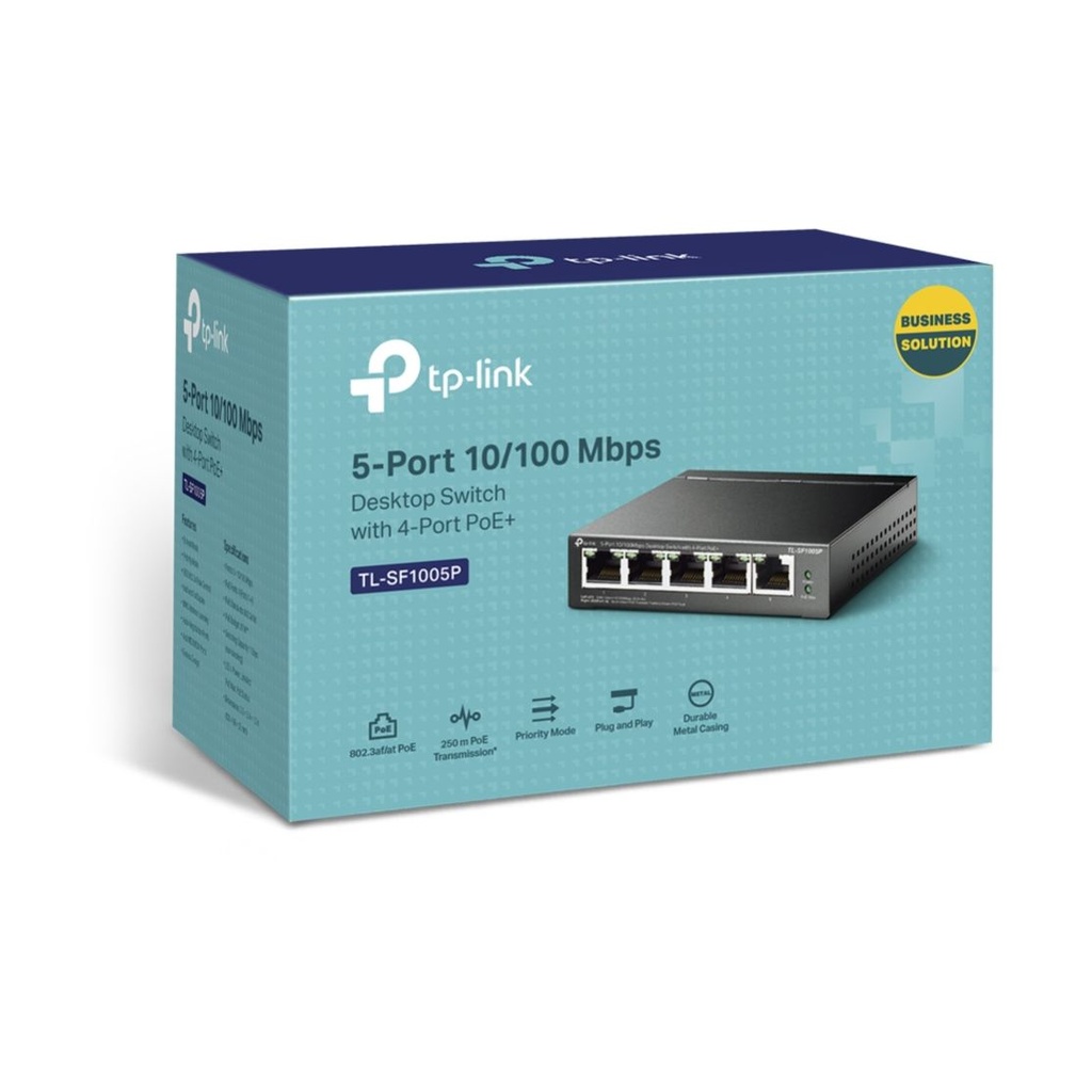 Switch TP-Link TL-SF1005P 5 Puertos/ RJ-45 10/100 PoE