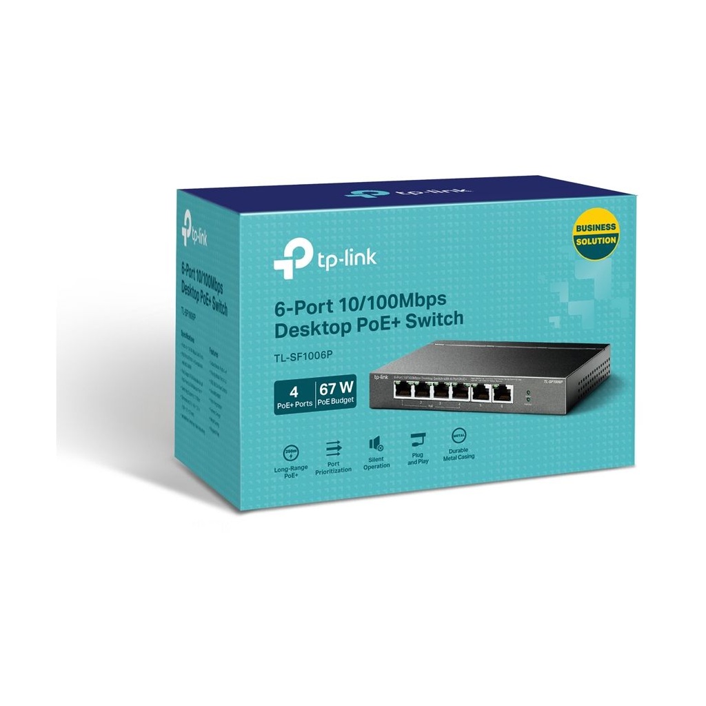 Switch TP-Link TL-SF1006P 6 Puertos/ RJ-45 10/100 PoE