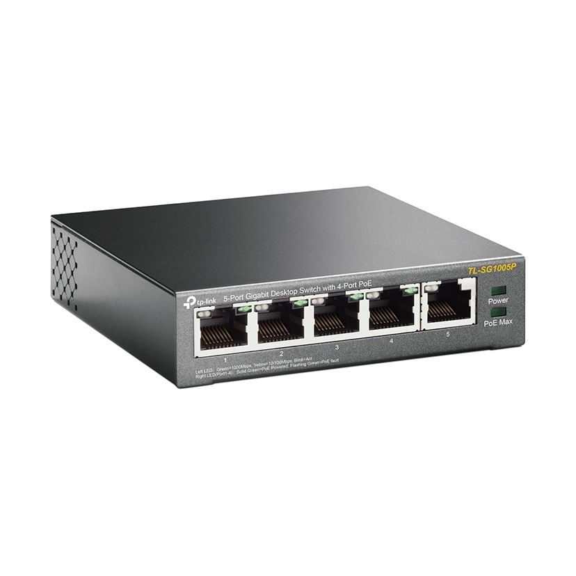 Switch TP-Link TL-SG1005P 5 Puertos/ RJ-45 10/100/1000 PoE
