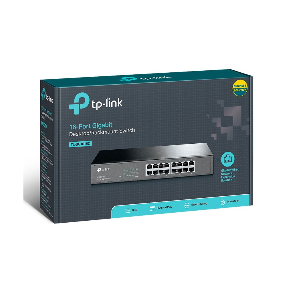 Switch TP-Link TL-SG1016D 16 Puertos/ RJ-45 10/100/1000