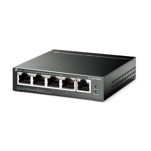 Switch TP-Link TL-SG105PE 5 Puertos/ RJ-45 10/100/1000 PoE