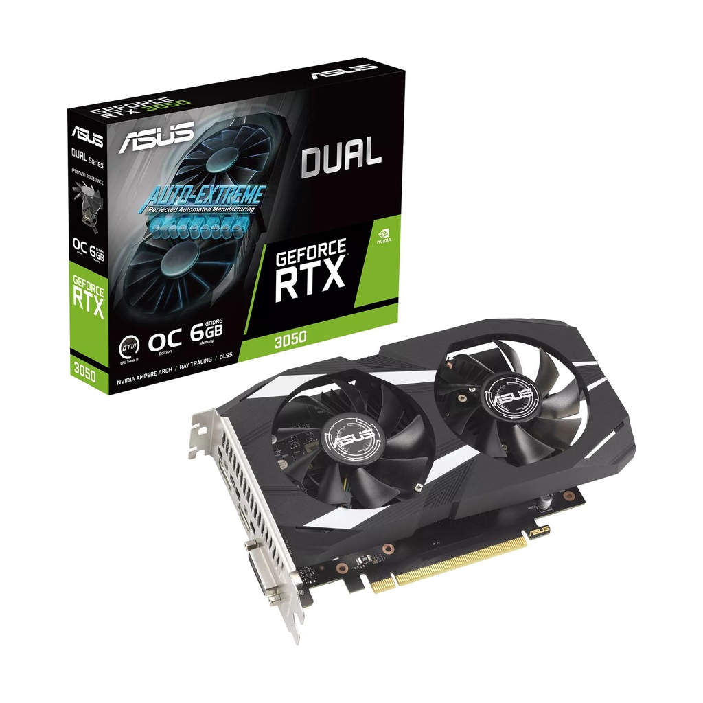 Tarjeta Gráfica Asus Dual GeForce RTX 3050 OC Edition/ 6GB GDDR6