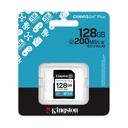 Tarjeta de Memoria Kingston CANVAS Go! Plus 128GB SD XC/ Clase 10/ 200MBs